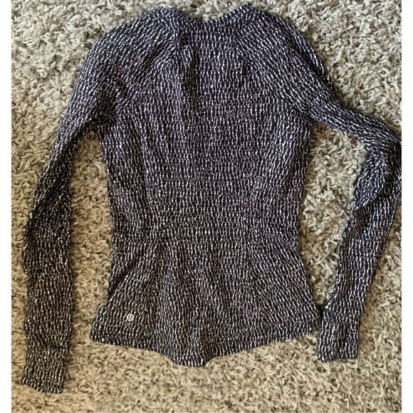 Lululemon Runderful running seamless black long sleeve SHIRT TOP sz 4 - Picture 5 of 7